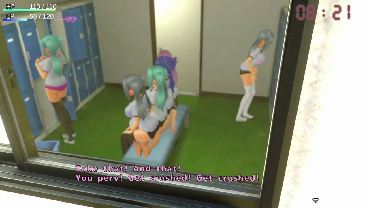 Femdom University Life - (Human Bench Scene)
