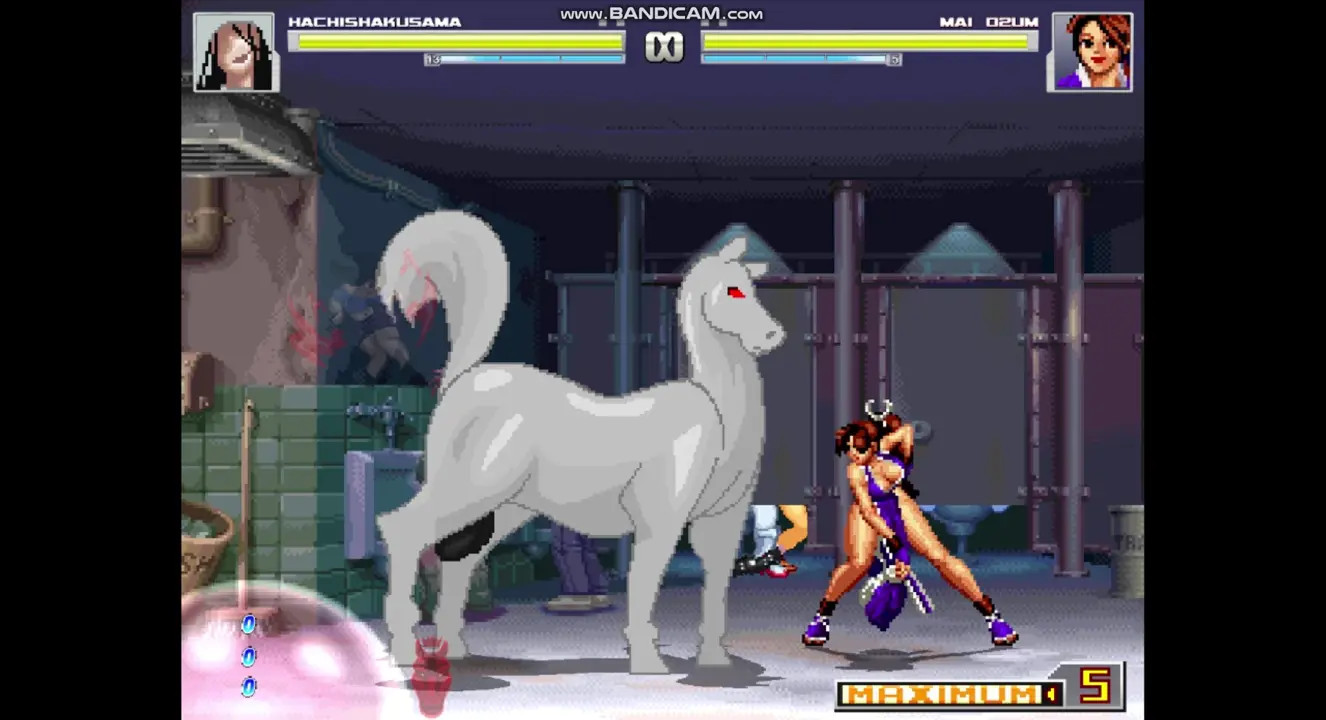Hachishaku horse with Mai Shiranui