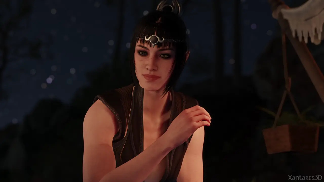Night in the camp Part 1 [Karlach x Lae'zel x Shadowheart]