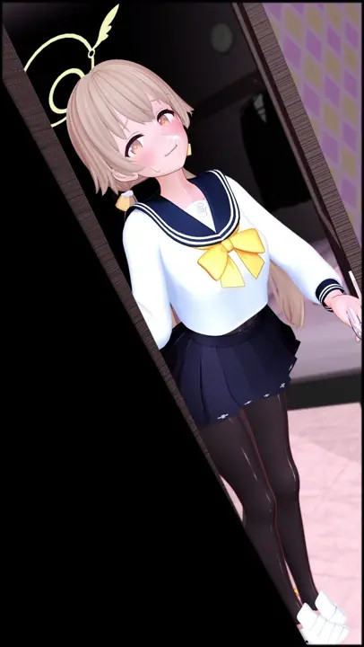 Sex through the door with Hifumi