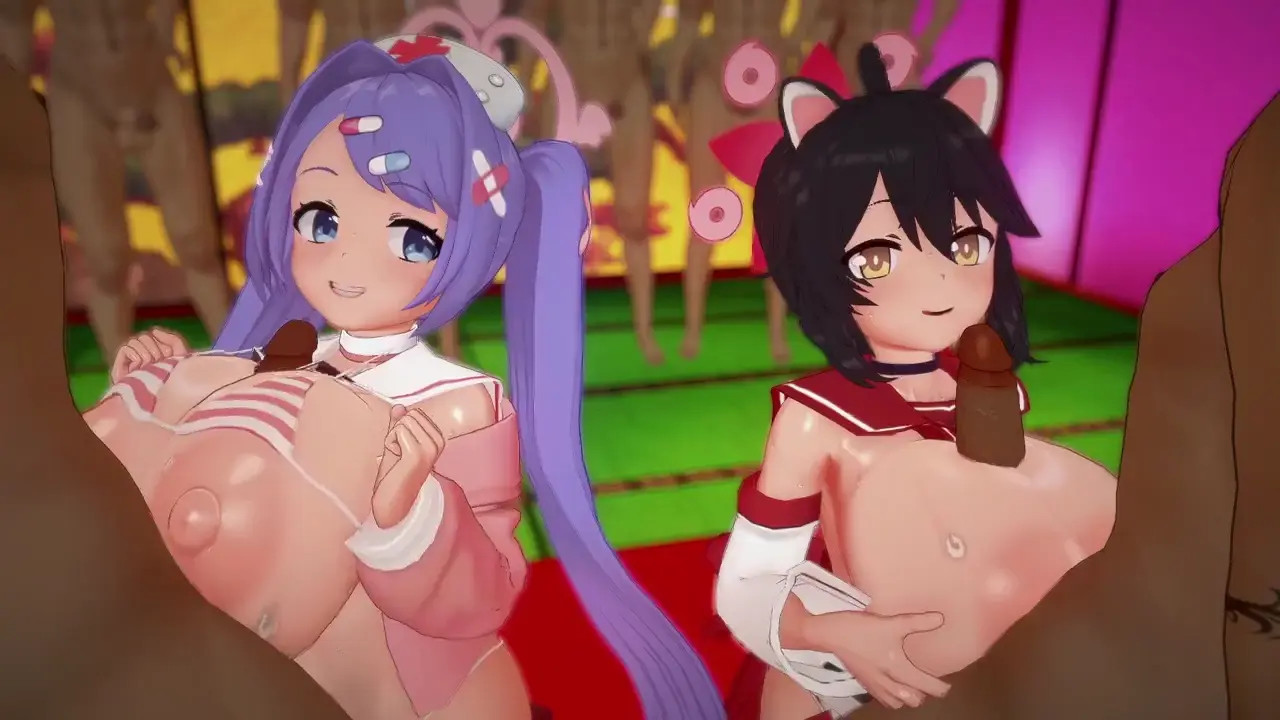 Kaede and Hanae Paizuri [Vermelho]