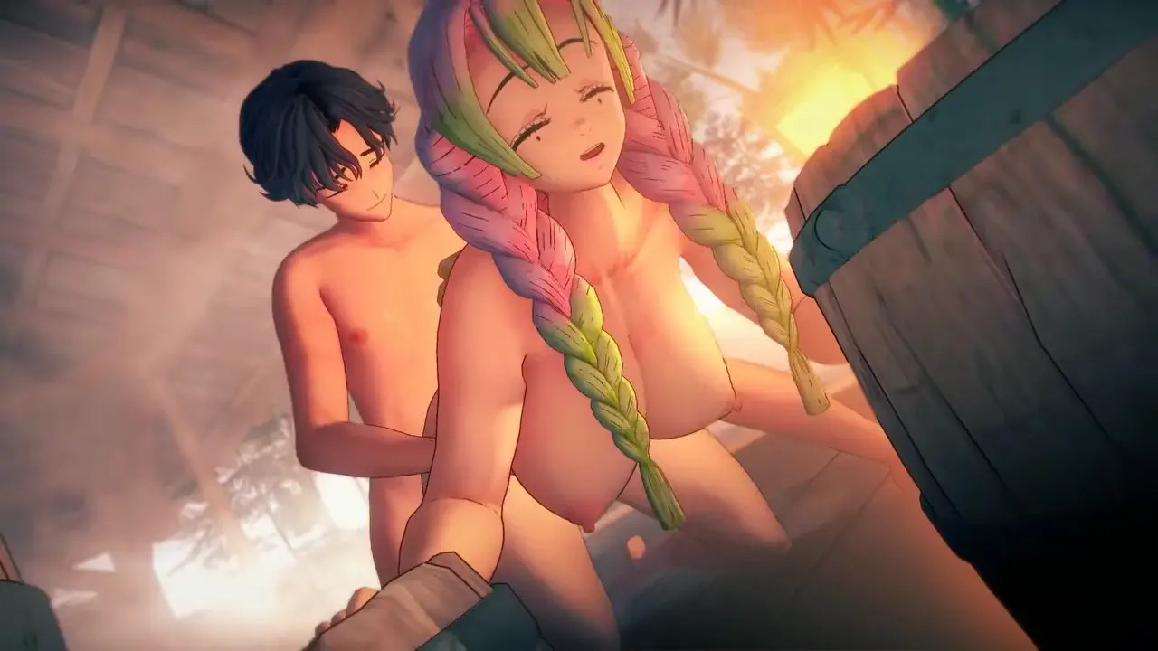 Mitsuri doggystyle fucked from behind [Demon Slayer]