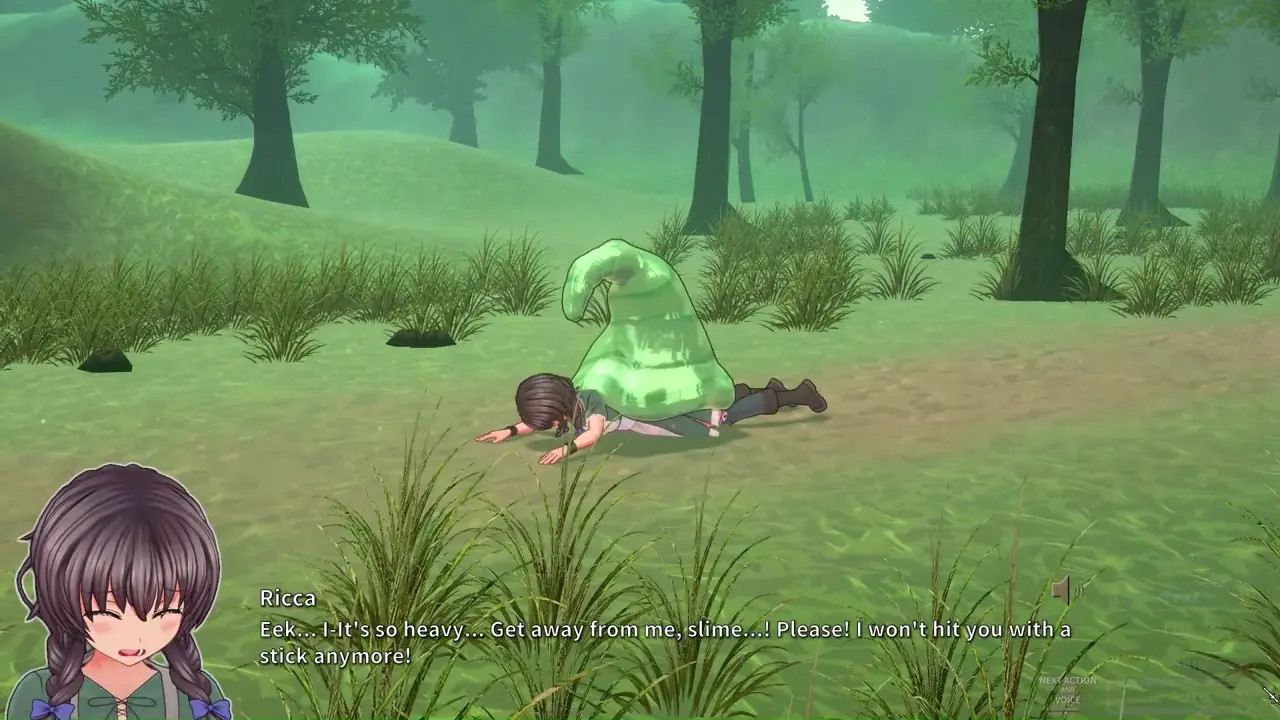 Ricca-"Licked by a slime"?
