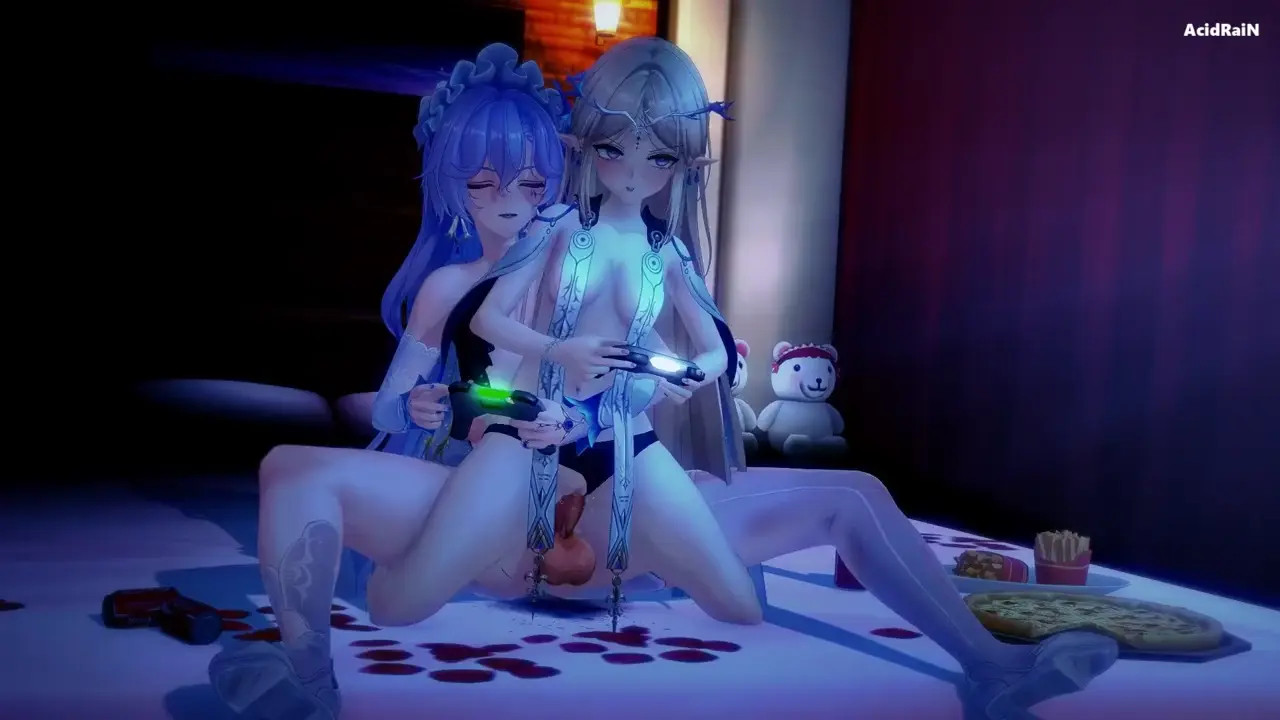 Cantarella x Cartethyia& Fleurdelys Playing sex (WuWa)