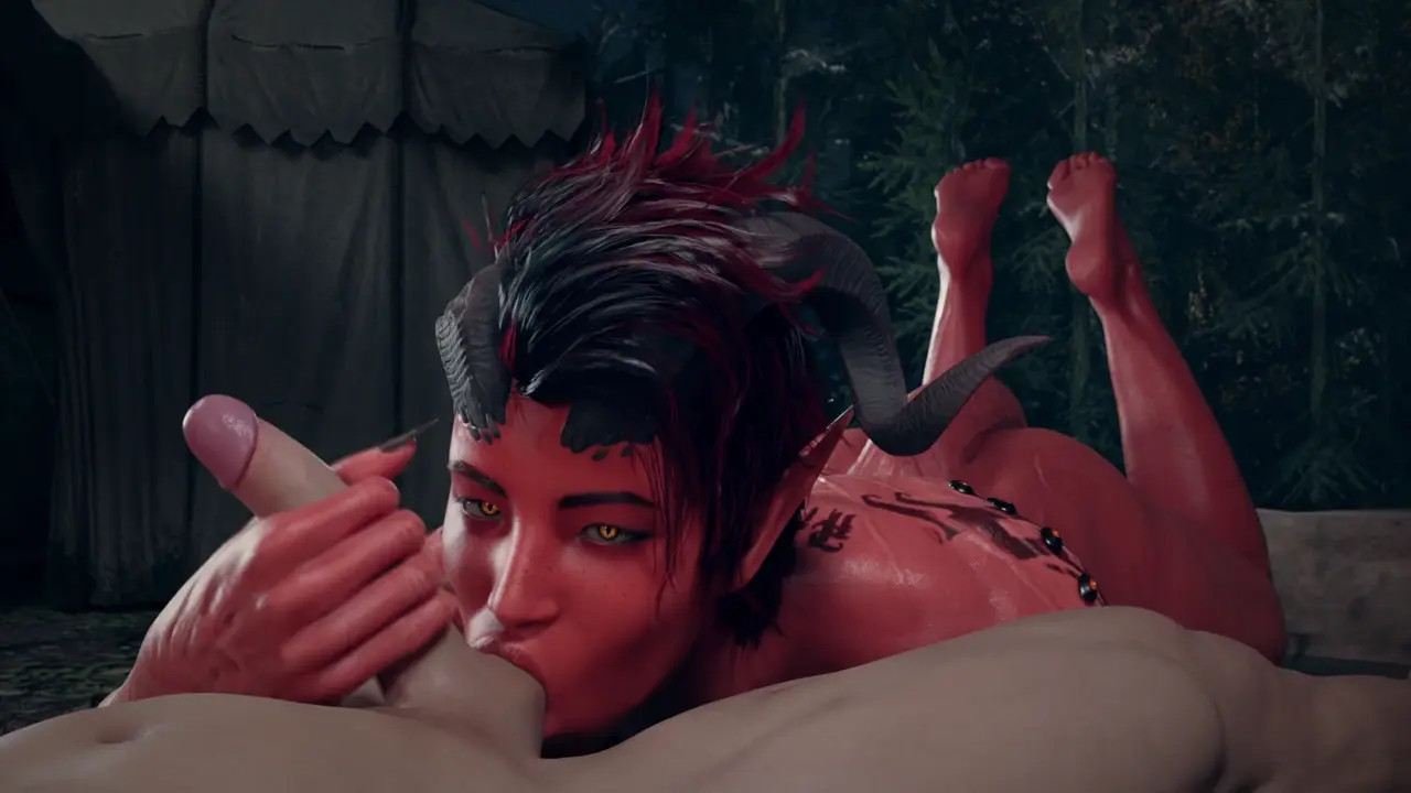 Karlach Sucking [NO WM][Nude][4K60FPS]
