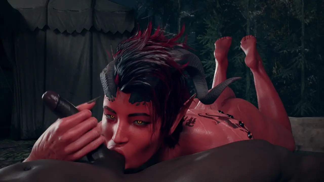 Karlach Sucking [NO WM][Blacked][4K60FPS]