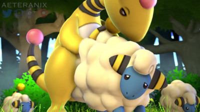 Ampharos x Mareep Animation (4k)