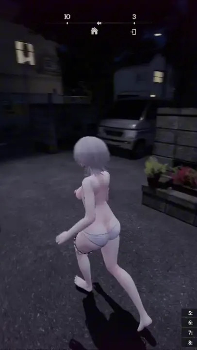 Manaka Walking around the city naked