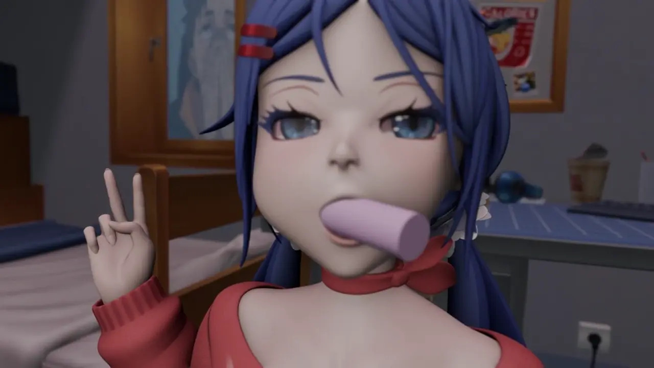 Mita's getting freaky with a cylinder