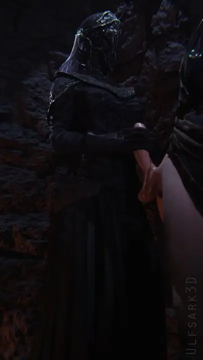 Yuria of Londor giving a handjob