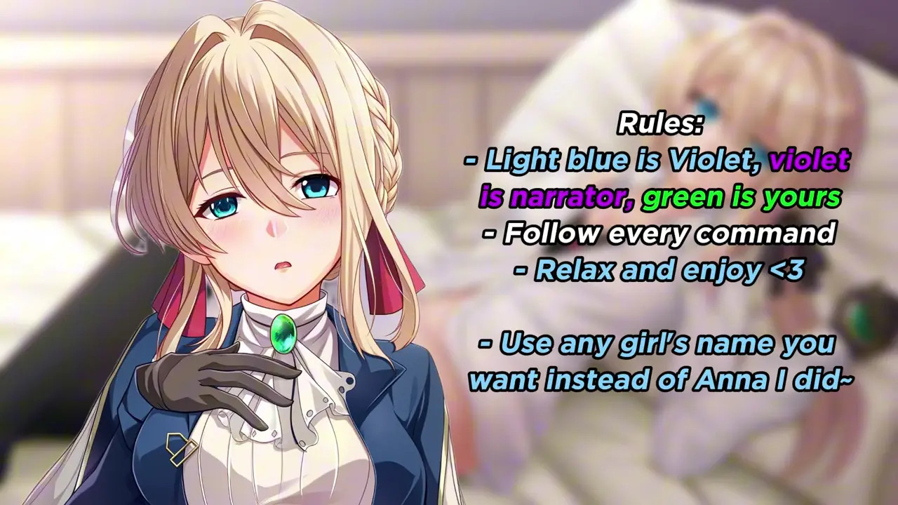 Violet Evergarden helps you to write a confession letter (Story JOI)