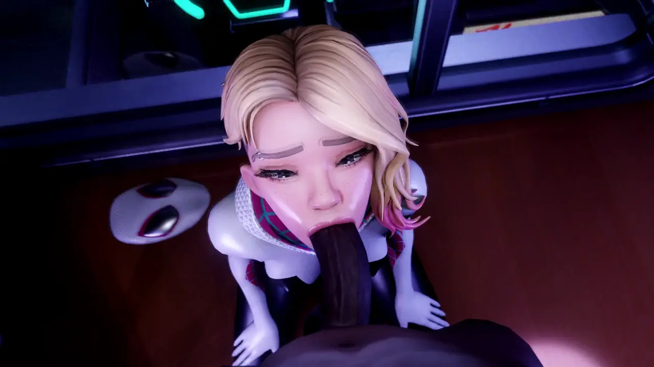 Fortnite - Spider-Gwen blowjob (4K - no watermark black)