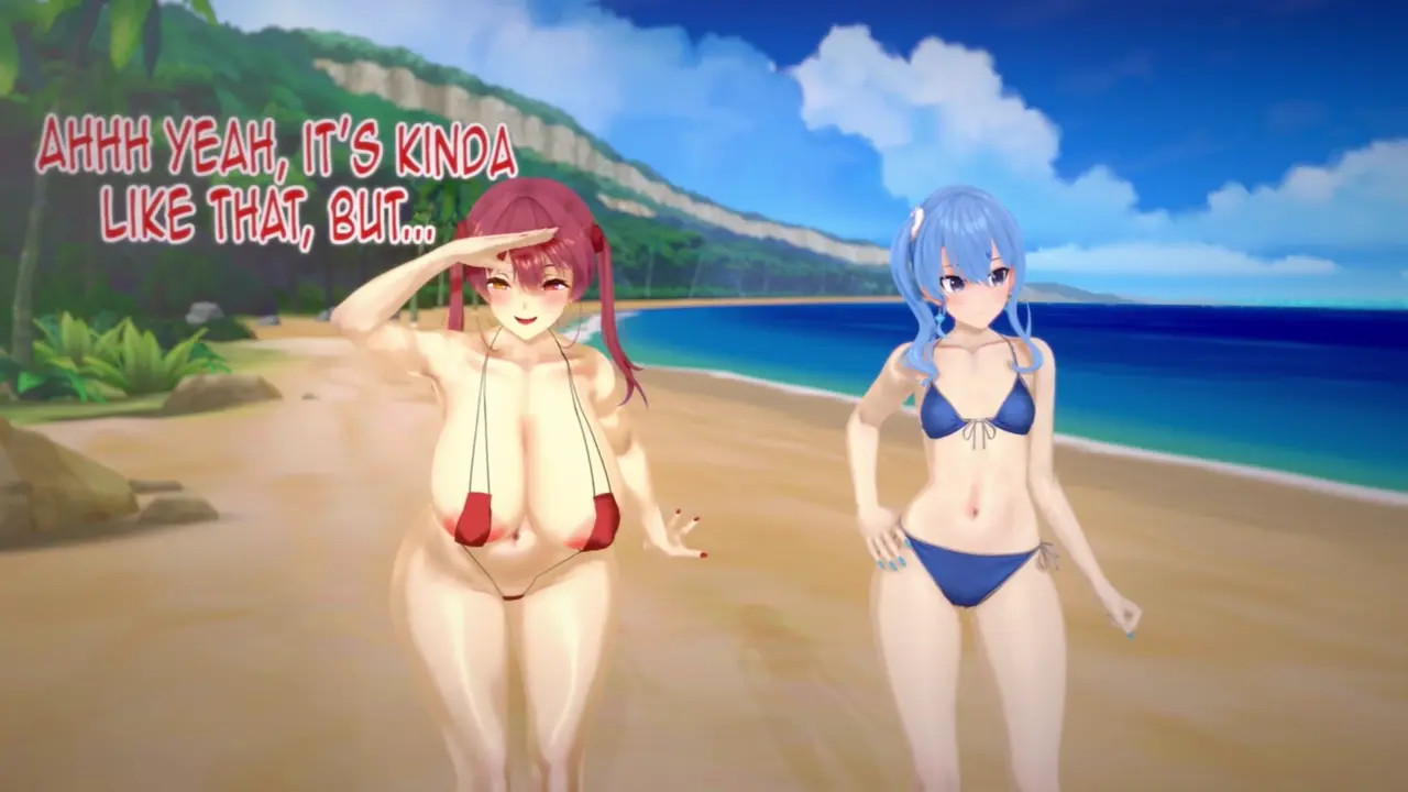 Marine and Suisei's lewd vacation