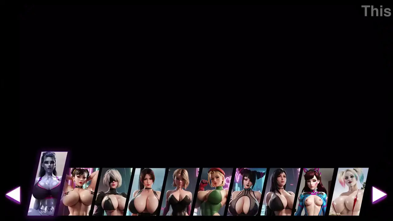 Sex game with hot famous characters