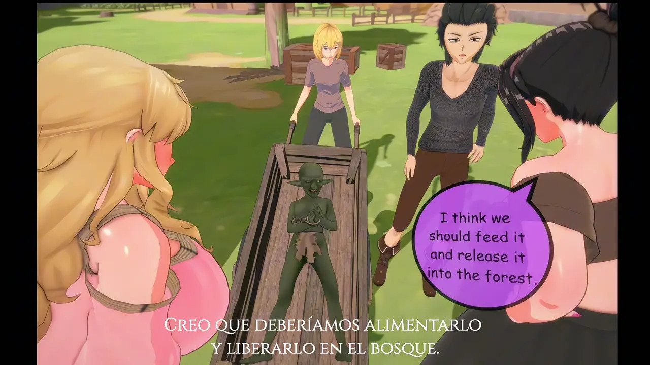 A goblin rapes me and my friend, Japs8005 translated into Spanish
