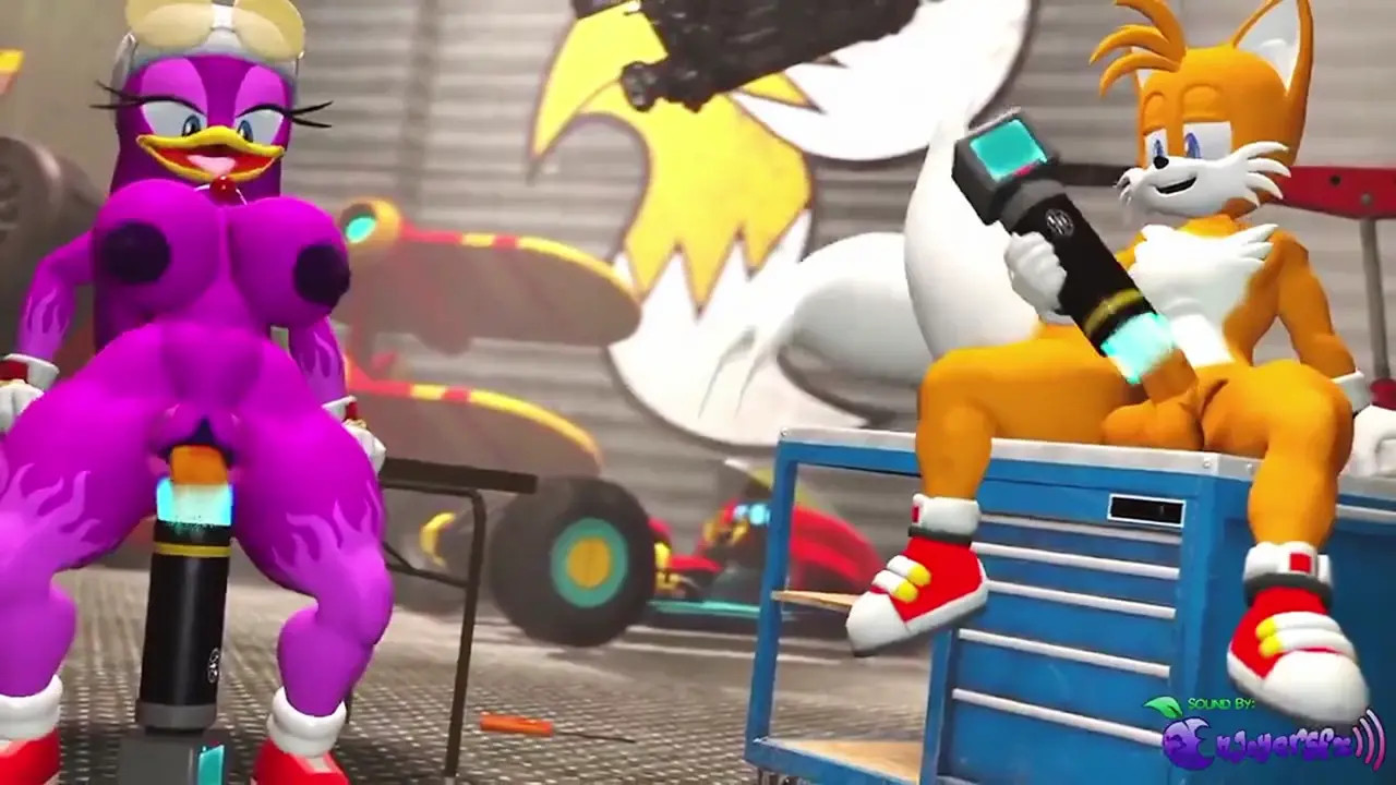 Tails uses the portal flirting Wave