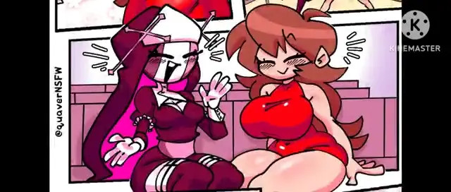 Sarvente X Girlfriend lesbian sex comic with sound