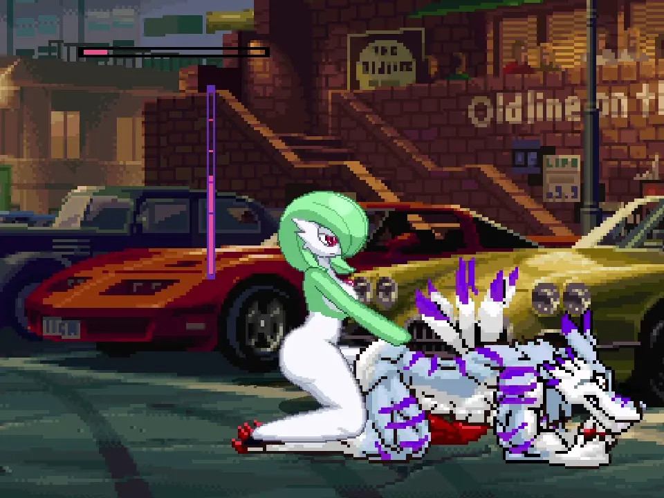 MUGEN Gardevoir fucks WereGarurumon