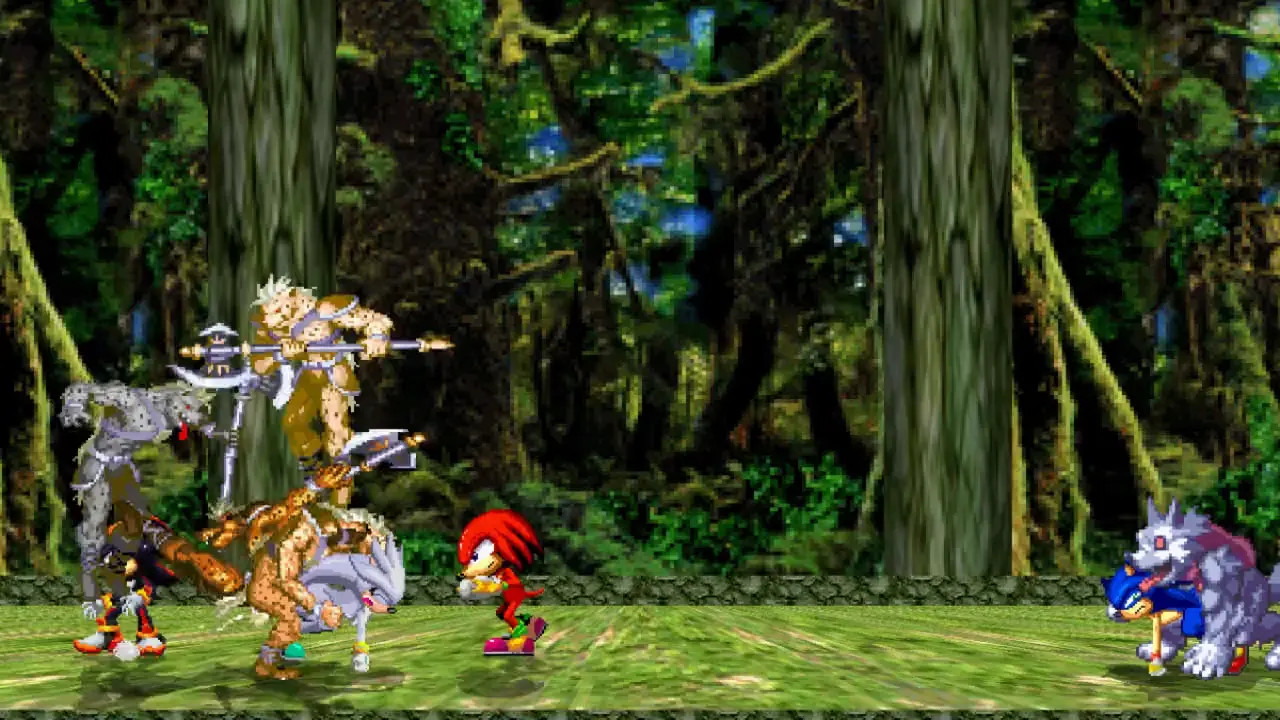 MUGEN Request#74: Team Gnoll Warrior X Team Sonic