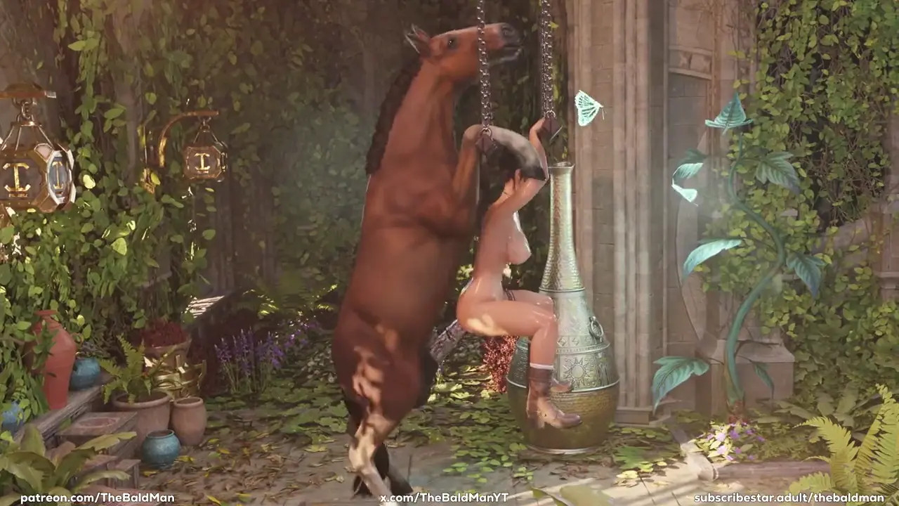 Lara Gaped In Both Holes By Horse [TheBaldMan]