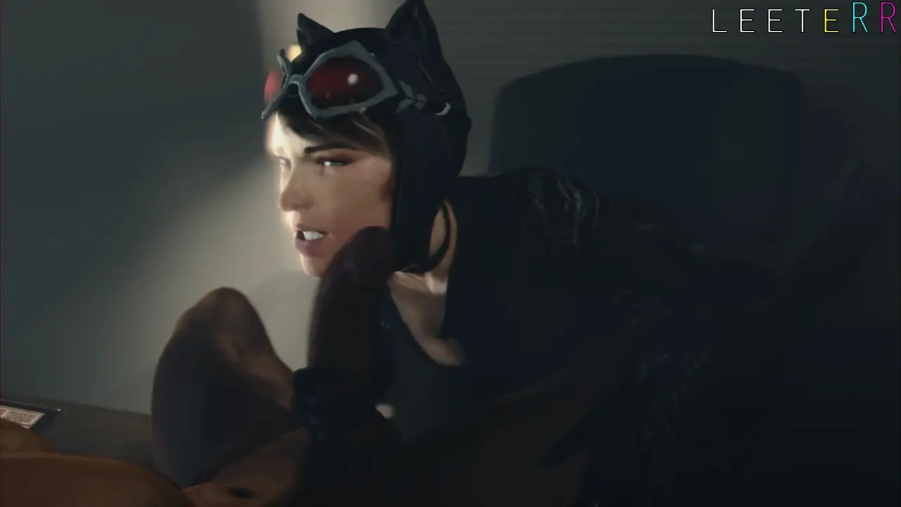 [LeeteRR] Catwoman Cock Slap (Black)