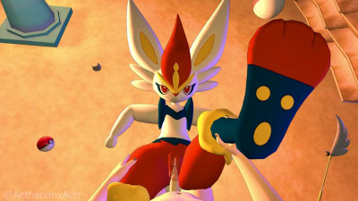 Cinderace Missionary Animation (4k) (Outline Version)