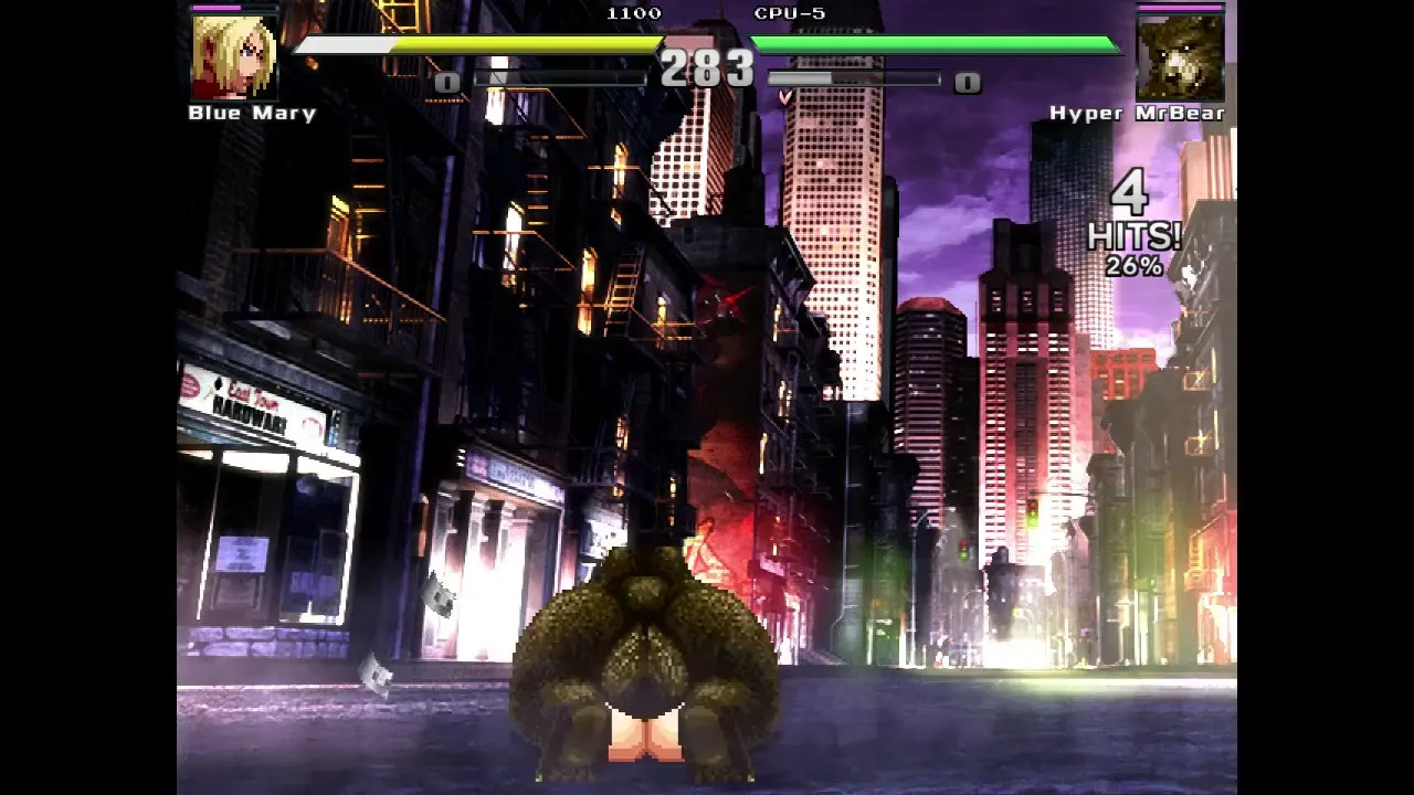 Blue Mary vs Bear