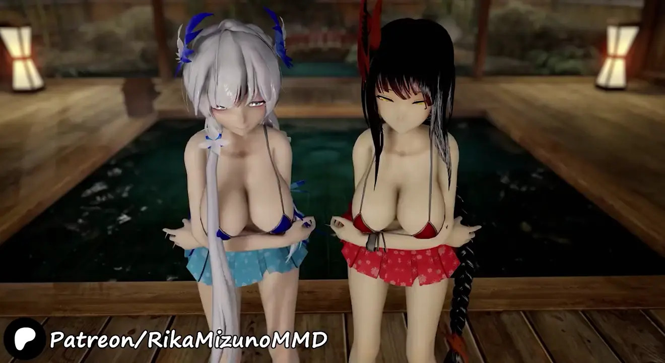 Boob Dance - Kangxi And Illustrious | MMD R-18 R18 Ecchi Anime 3D Azur Lane Hentai