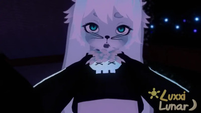 Giving a blowjob to a femboy