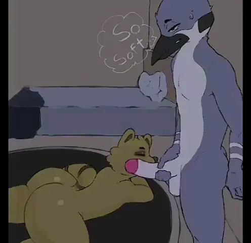 Rigby Sucks Mordecai's Big Cock