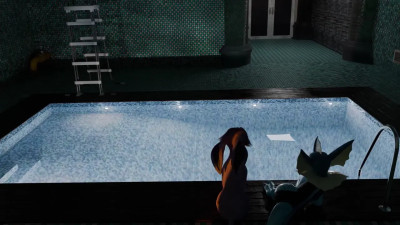 swimsuit in the pool