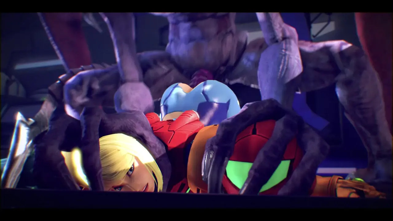 Samus vs Ridley! (Zero suit)