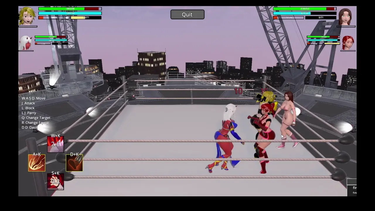 TEAM ARENA : NIKKI AND CATLEEN VS BUMBLE AND KIJO