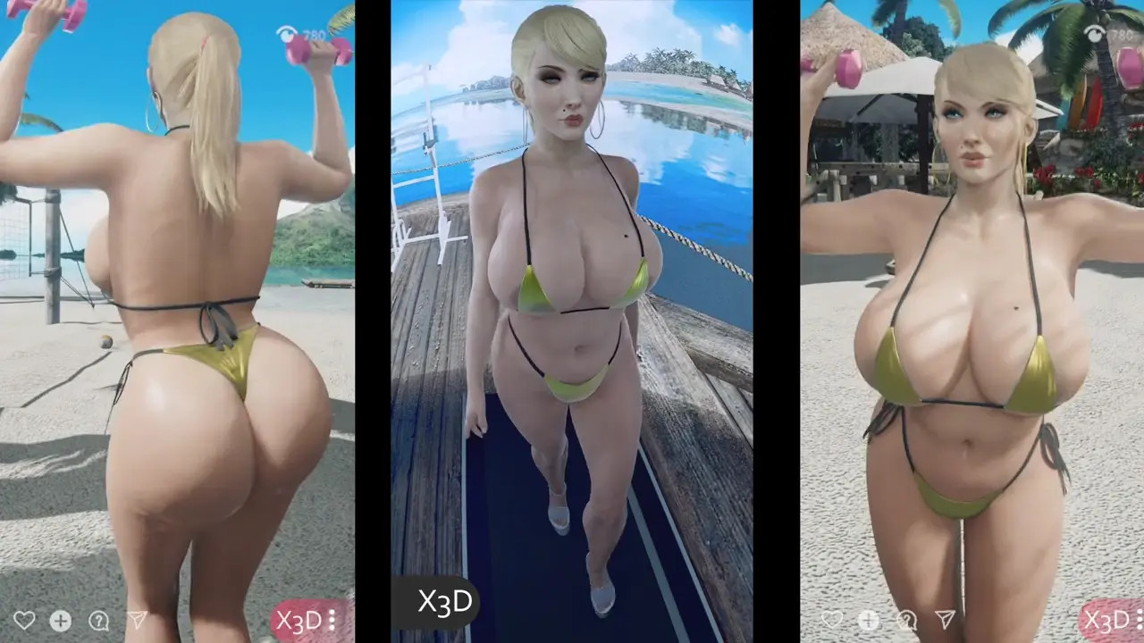 Gold Bikini Gooner - JOI