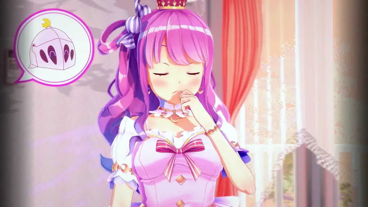 Himemori Luna forgot your Valentine's Day Gift, so you just fuck her tight pussy