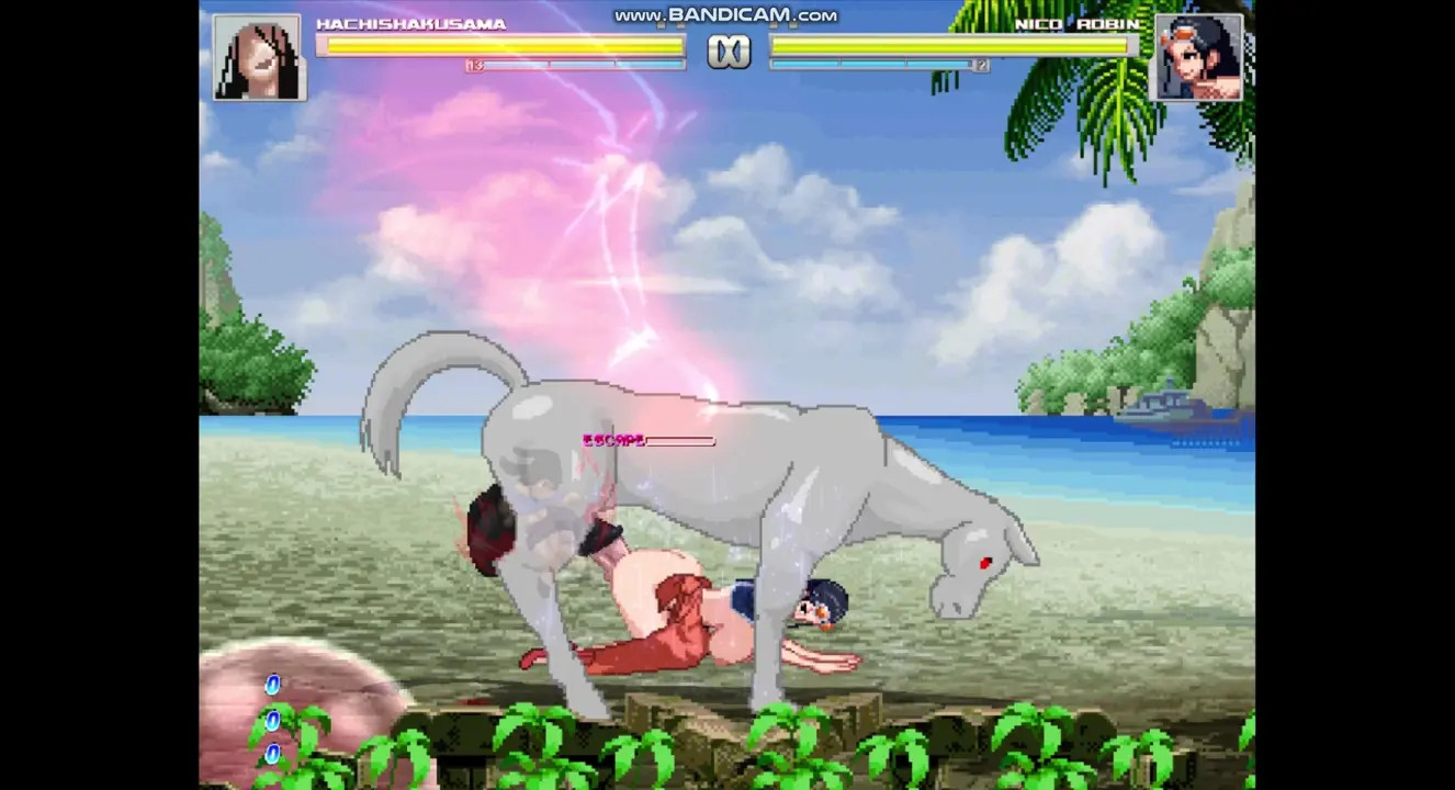 Hachishakusama horse with Nico Robin