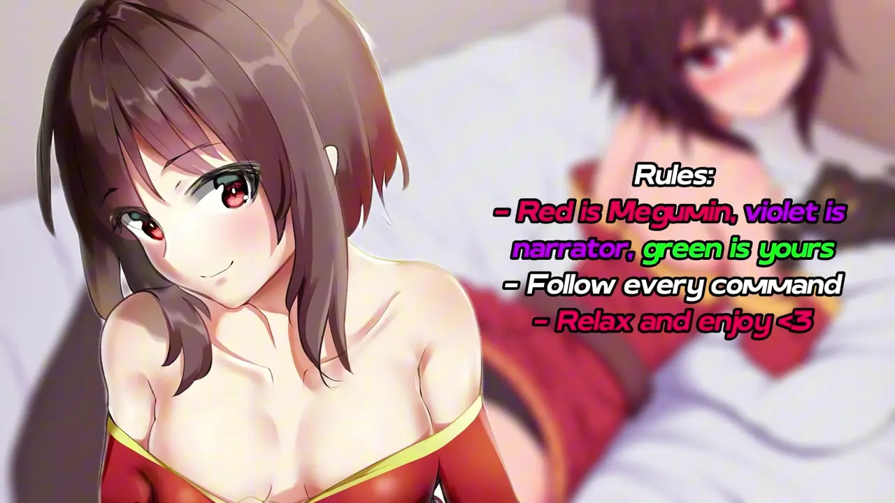 Megumin kindly asks you to charge her magic (Softdom JOI)