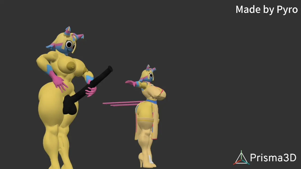 Yatta masturbating over her own model