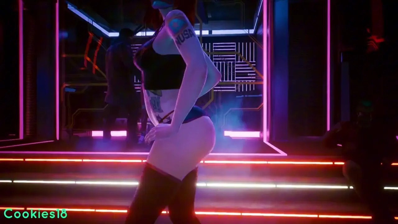 Guy Fucks Hot Club Girl in Neon Nightclub