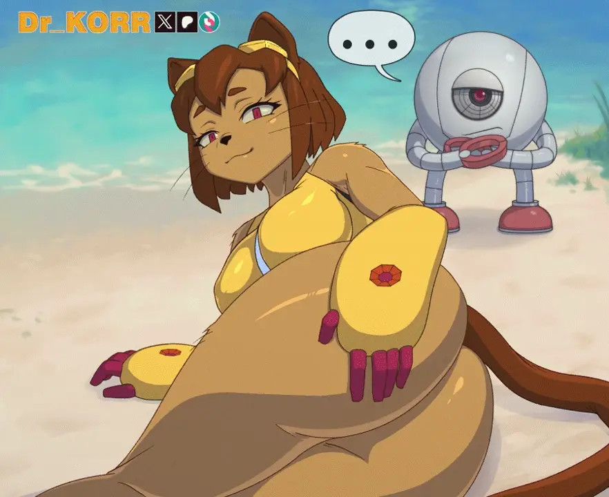 Kit in the beach [Dr. Korr]