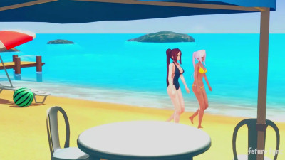 Kaho Eira & Torotoro Kishika Go To The Beach