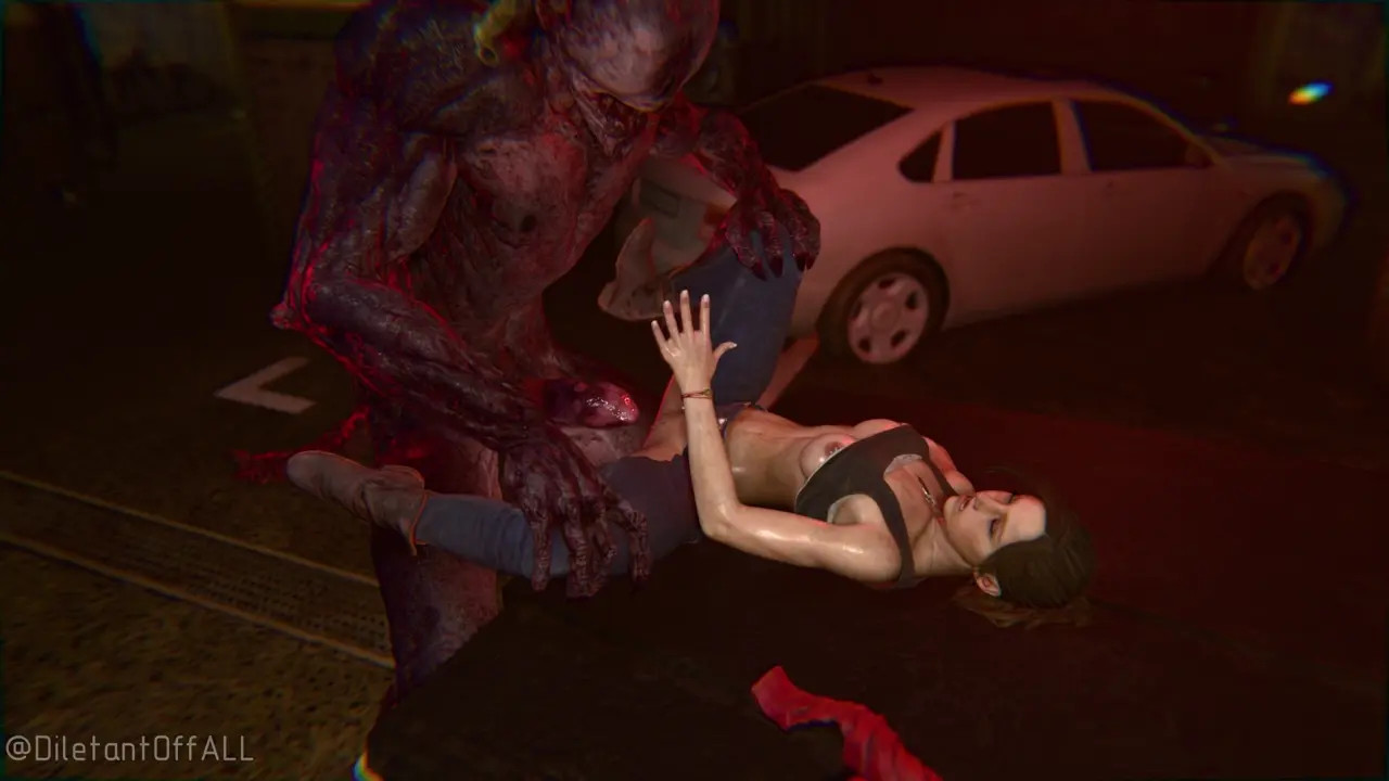 Claire Redfield molested by zombie