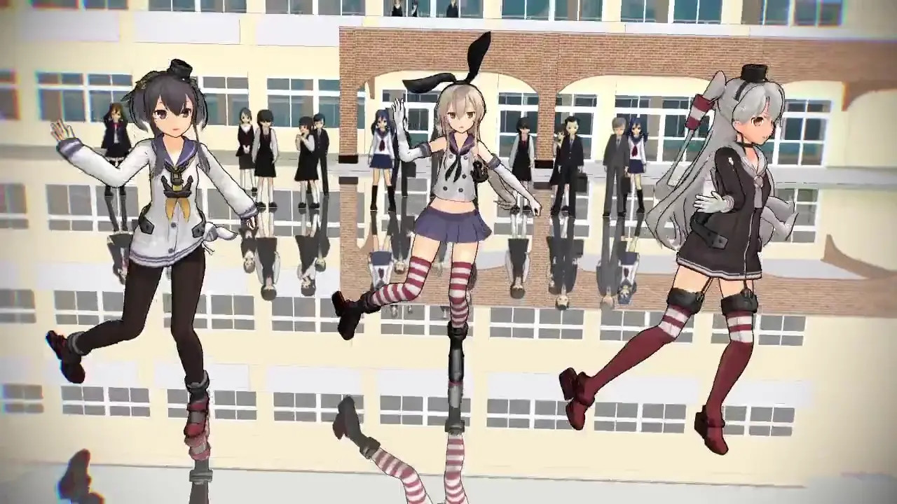 Shimakaze, Amatsukaze & Tokitsukaze - Undead Enemy [MMD R18] Ririsu