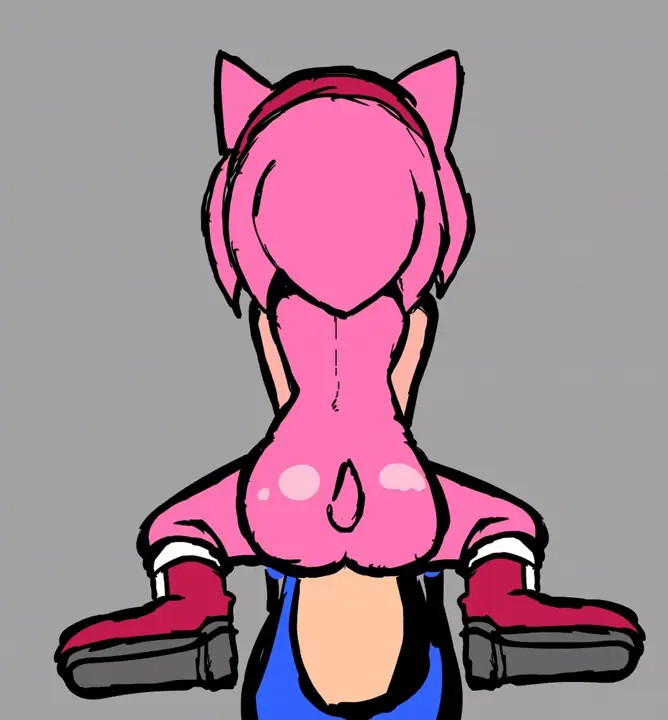 Amy riding Sonic