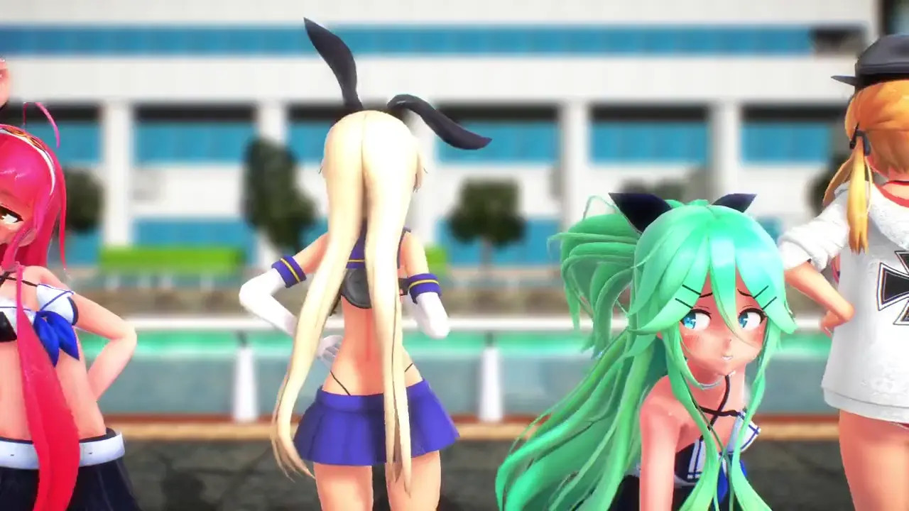 Shimakaze & Fleet Girls - Beautiful Legs Sentai [MMD R18] Fdry