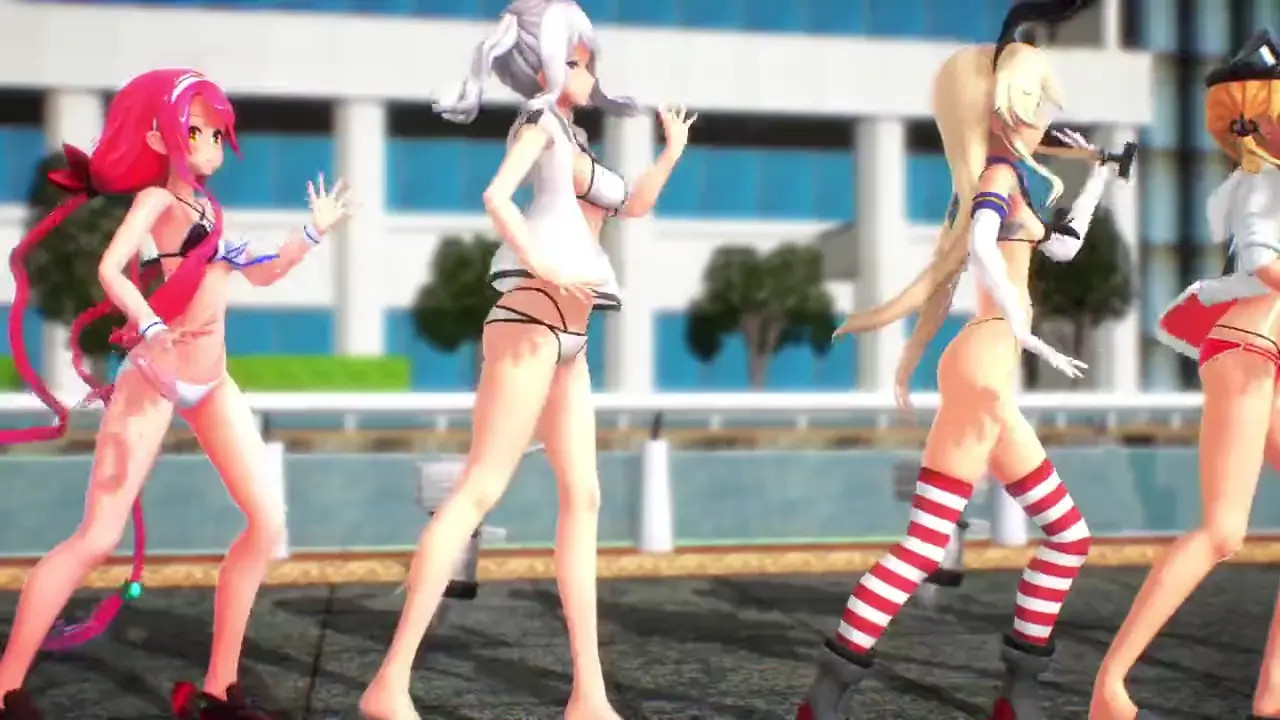 Shimakaze & Fleet Girls - Sentai Pai Ranger [MMD R18] Fdry