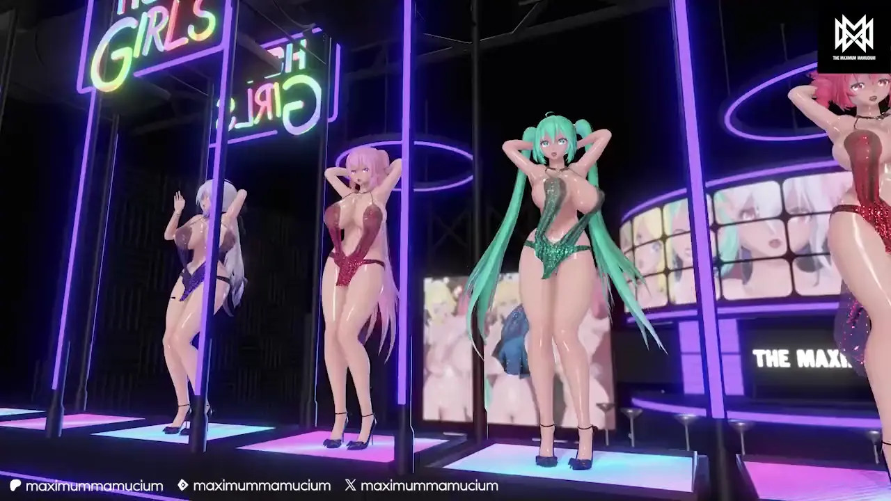 【Sex & Dance】Girls with Bass 2 feat. Haku, Luka, Miku, Teto, Neru, Rin, Gumi, & Meiko