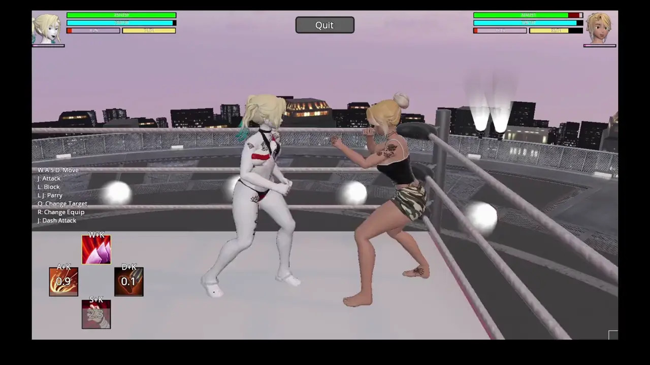 THE ARENA: PARKER QUINN VS HARLEY (PARKER DEBUT MATCH)