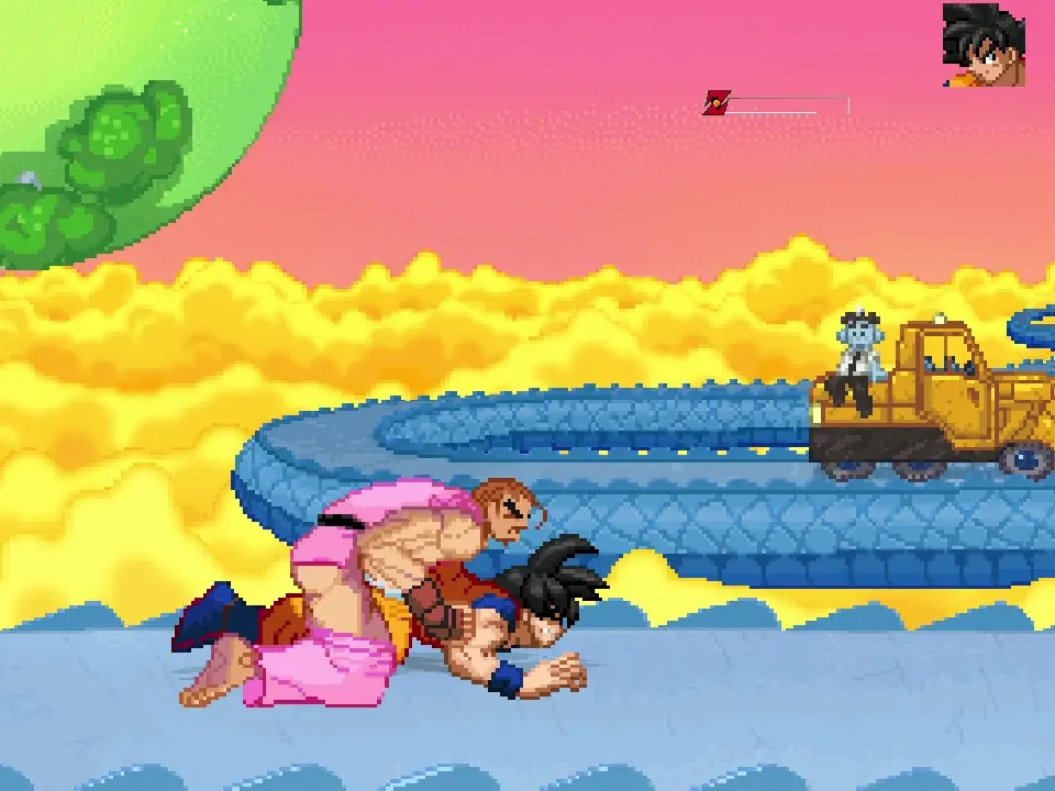 MUGEN: Dan Hibiki fucks Son Goku