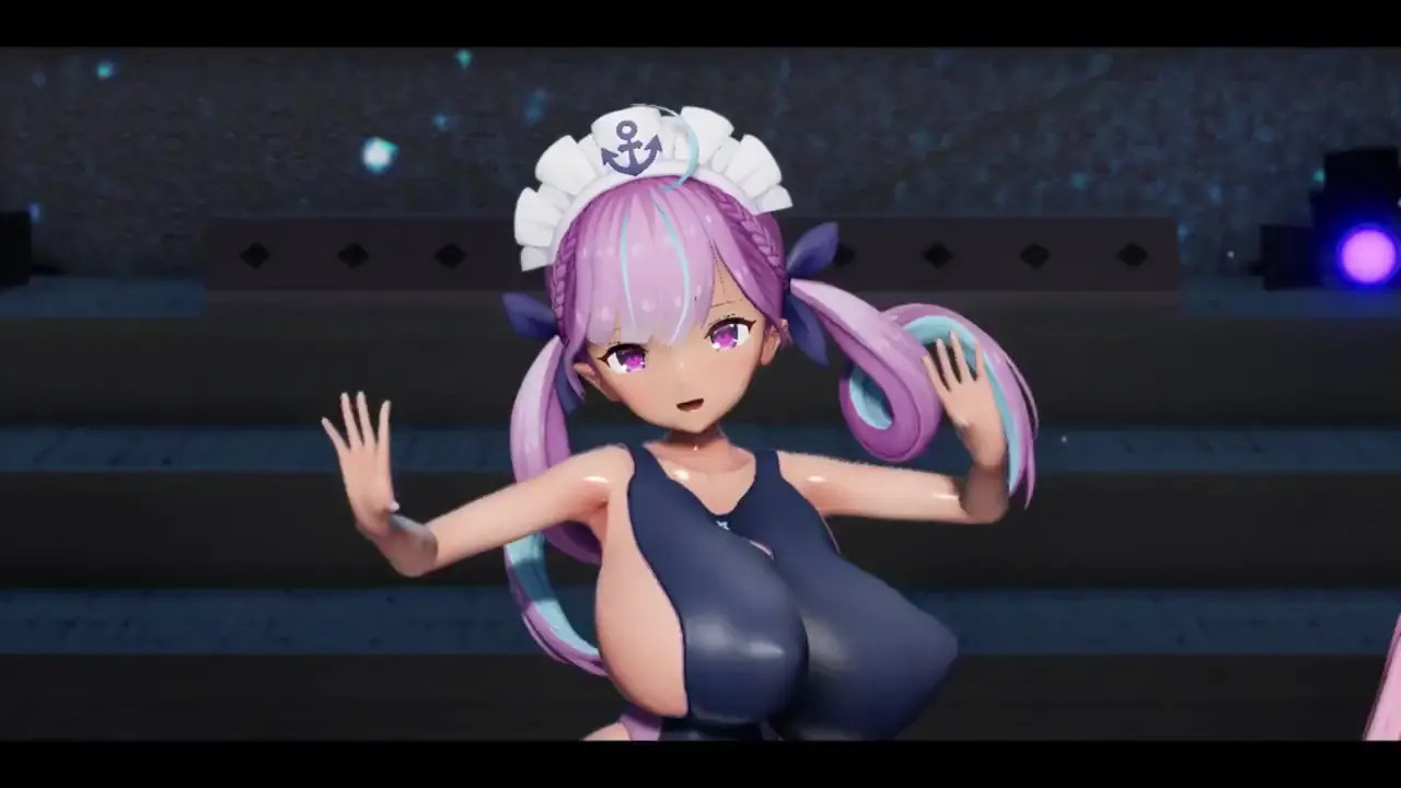 Aqua and Sakuna Dance